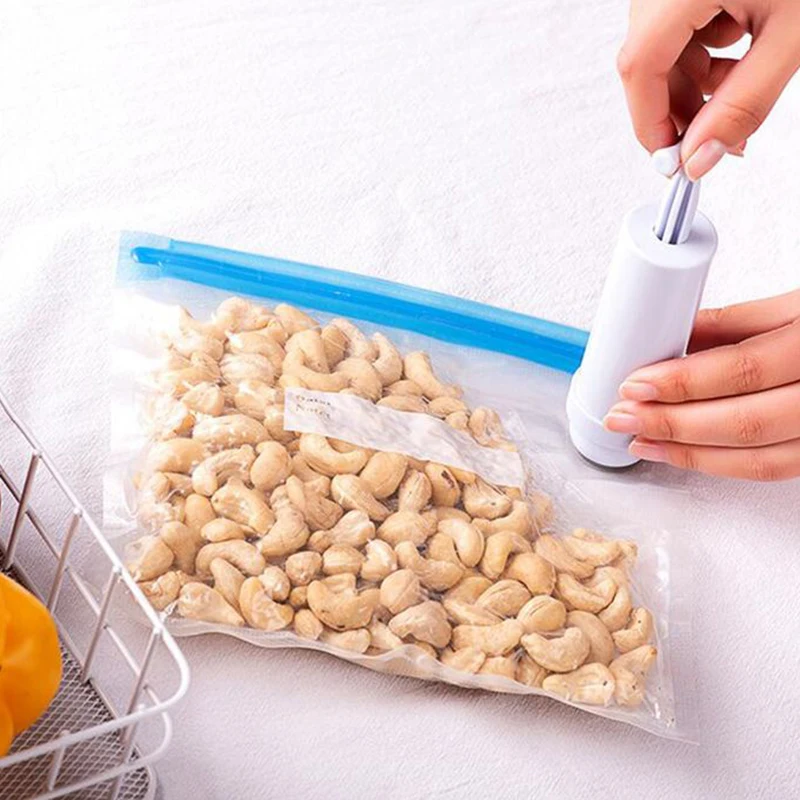 Large Food Vacuum Button Sealing Storage Bag For Food