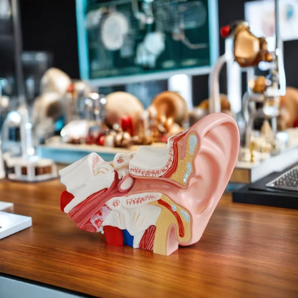 DARHMMY Medical Science Anatomical Type Human Ear Simulation Desktop Model