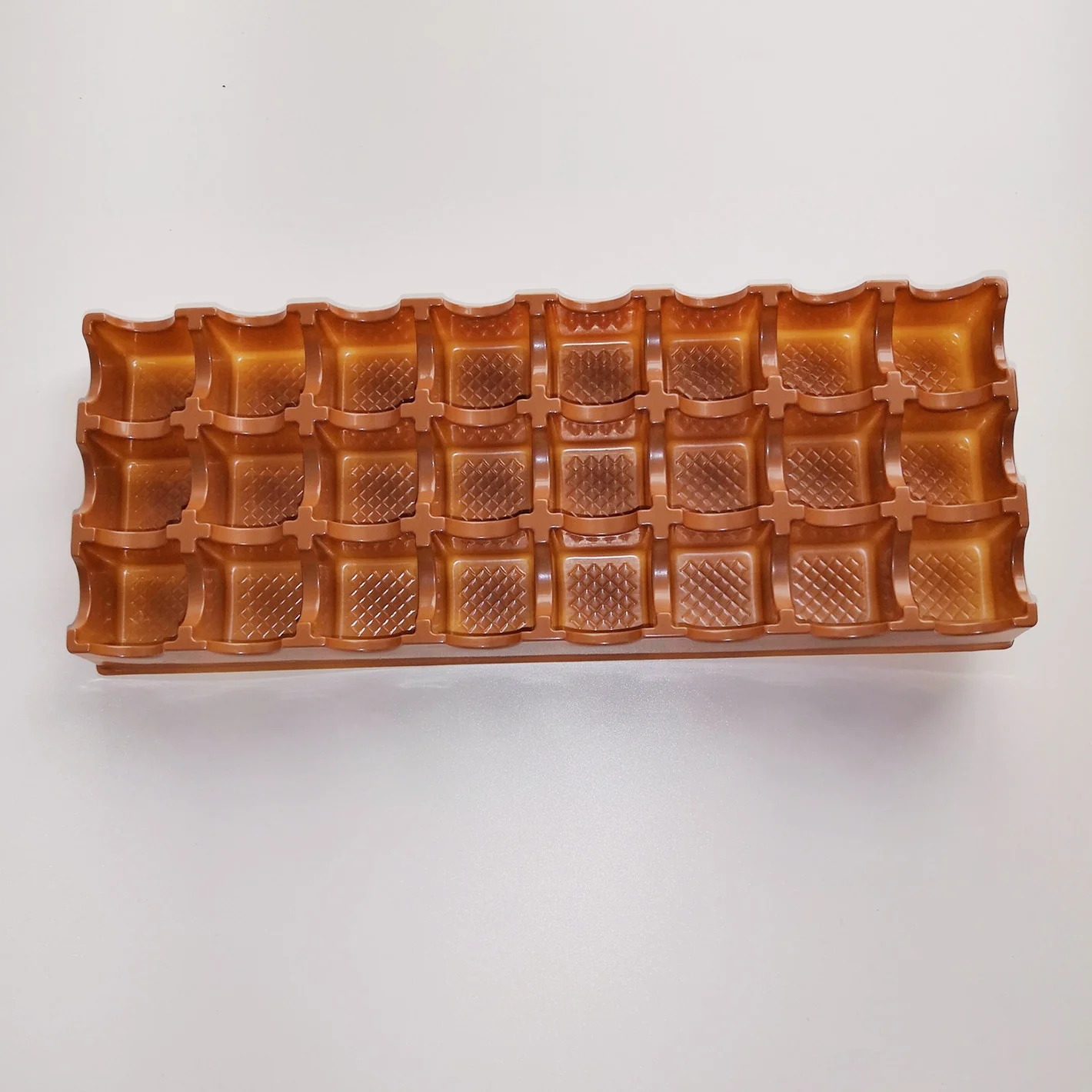 
PET chocolate blister tray plastic packing tray blister insert for chocolate 