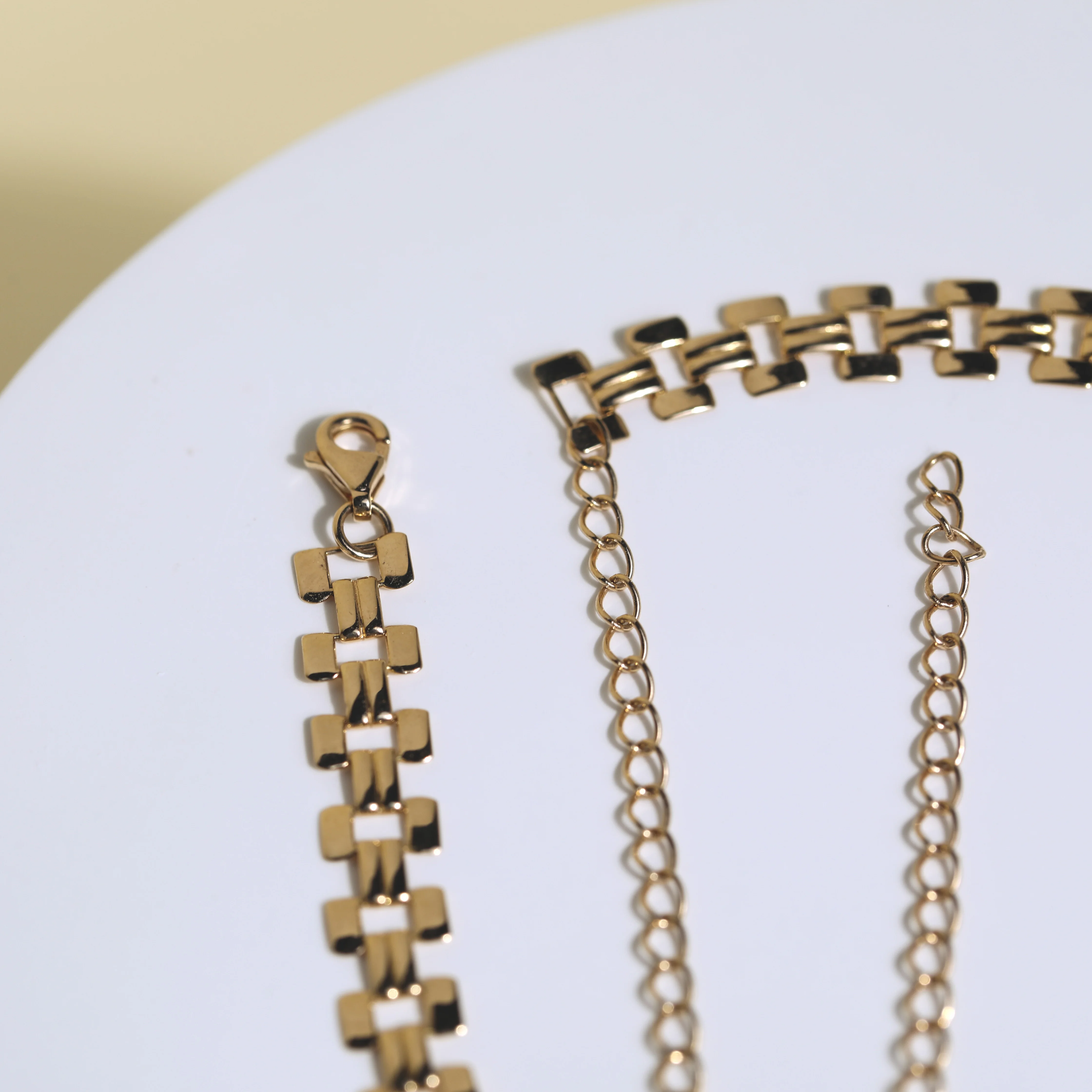 Necklace New Boho Women chocker 18k Solid gold Chain Adjusted in Length choker female Chocker jewelry gift