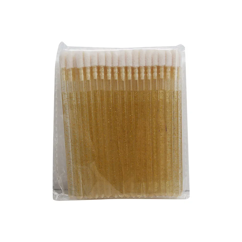 Beauty Care Make Up Tools Flocking brush head, crystal shaft Material Portable and Convenient Lip Brush from China