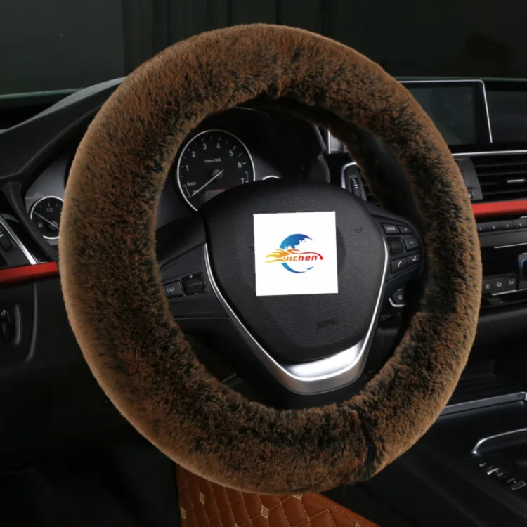36 -40cm Universal Fit Car Accessories winter fur Steering Wheel Cover