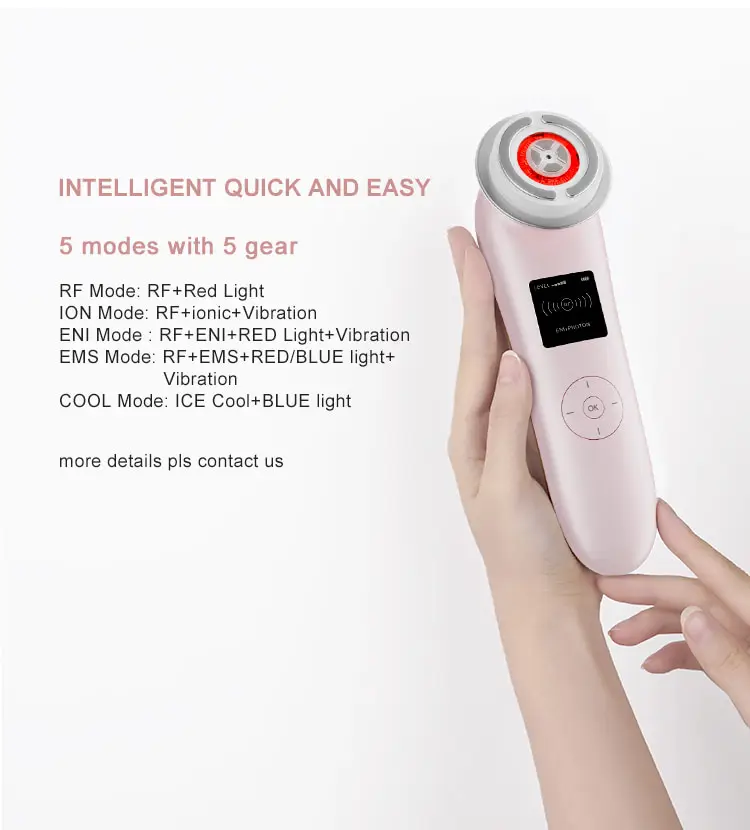 Face care rejuvenation machine electric hot cold facial beauty ultrasonic photon skin massager