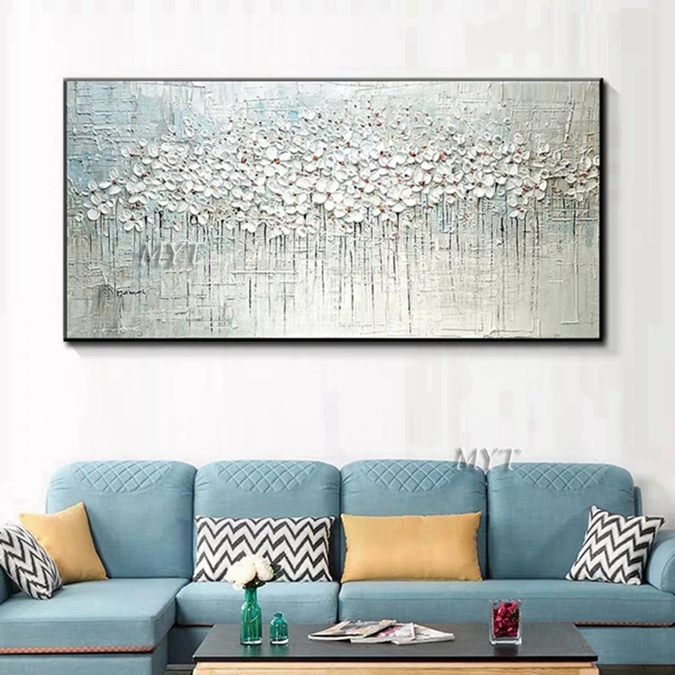 
Newest Wall Art Paintings Abstract 3D Thick Flower Oil Painting Acrylic Canvas Flower Wall Art 