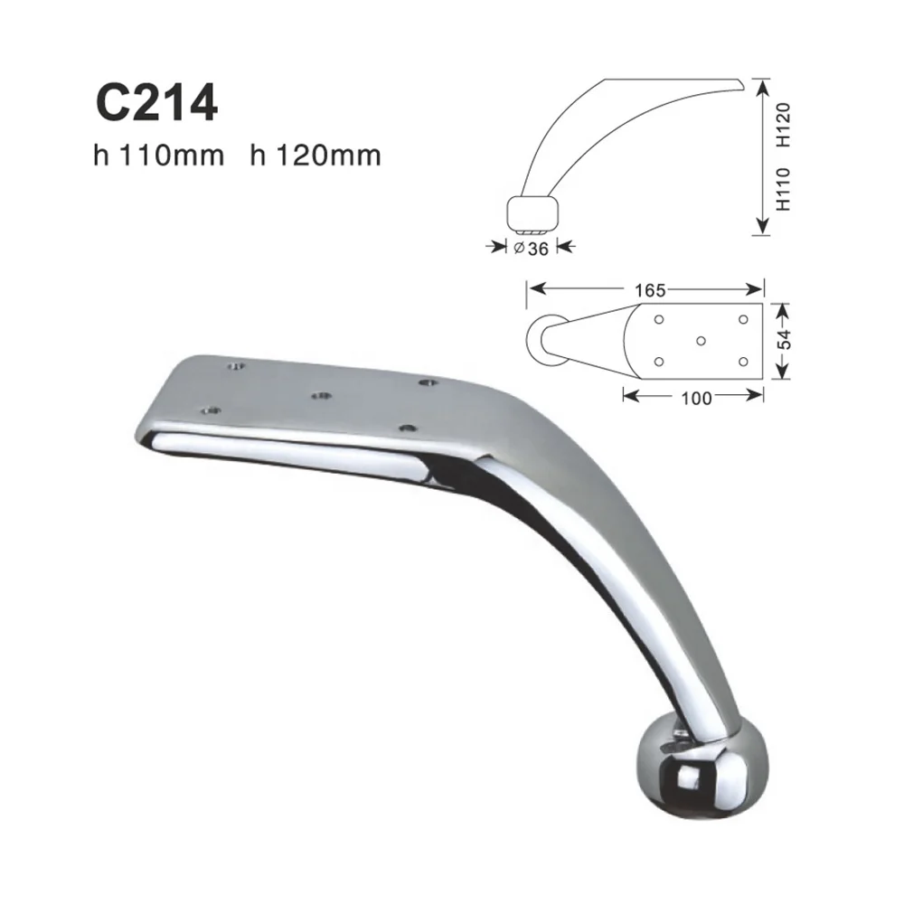 Прочная Фурнитура кабинетный стол металлическая кровать диванные ножки для мебели с высоким качеством
