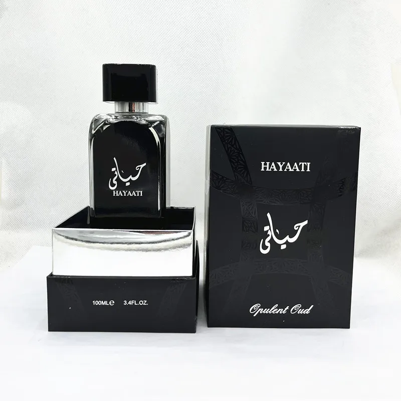 Hot selling Black luxury gift box mystery Middle East Arab Dubai Long lasting wholesale perfume for men and women HAYAATI
