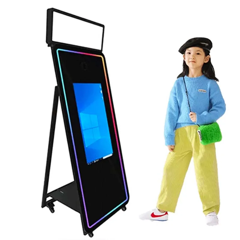 2024 Digital Magic Mirror Photo Booth Hot Sales 65 Inch Mirror for Camera 2023 Replacement Part