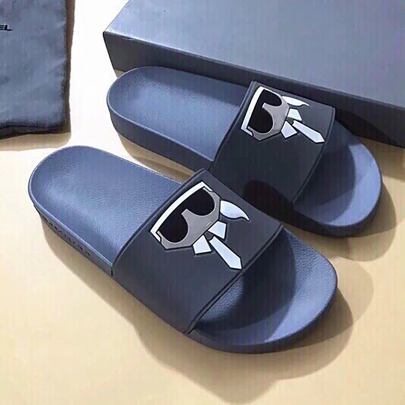 Africa hot selling women shoes round toe branded design slippers flat sides for ladies