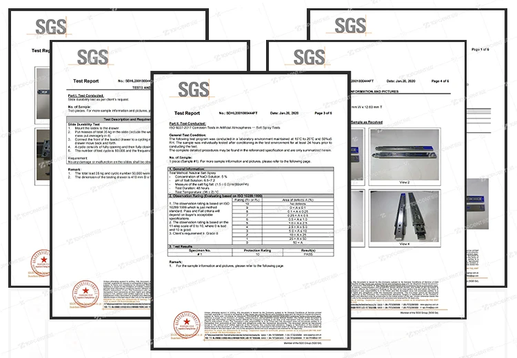 TOPCENT  45mm ball bearing slide soft closing push open ball bearing drawer slides