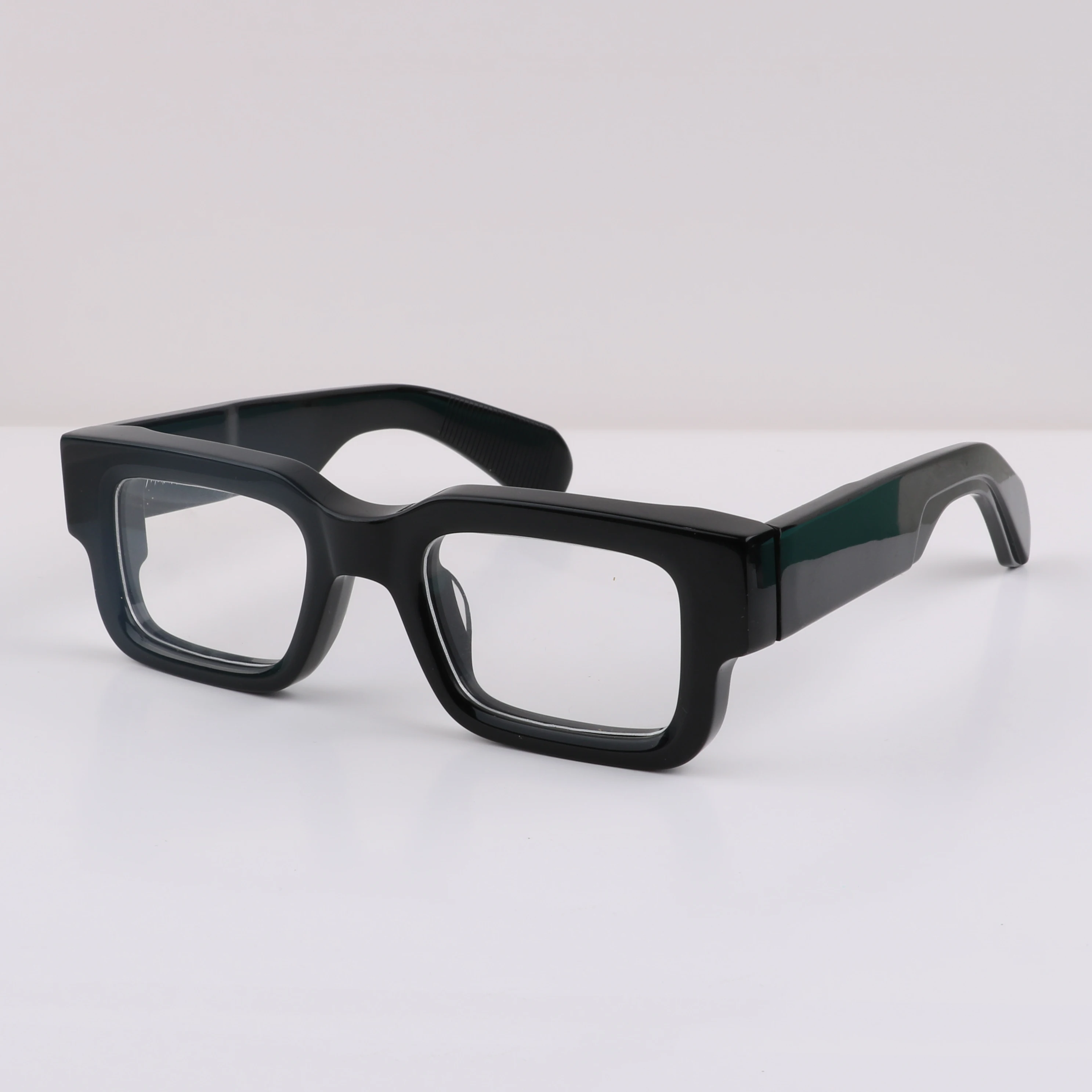 2401 High Quality Brand Square Eyeglasses Frames Mens Women Custom Logo Blue Light Blocking Glasses Rectangle Acetate Eyewear