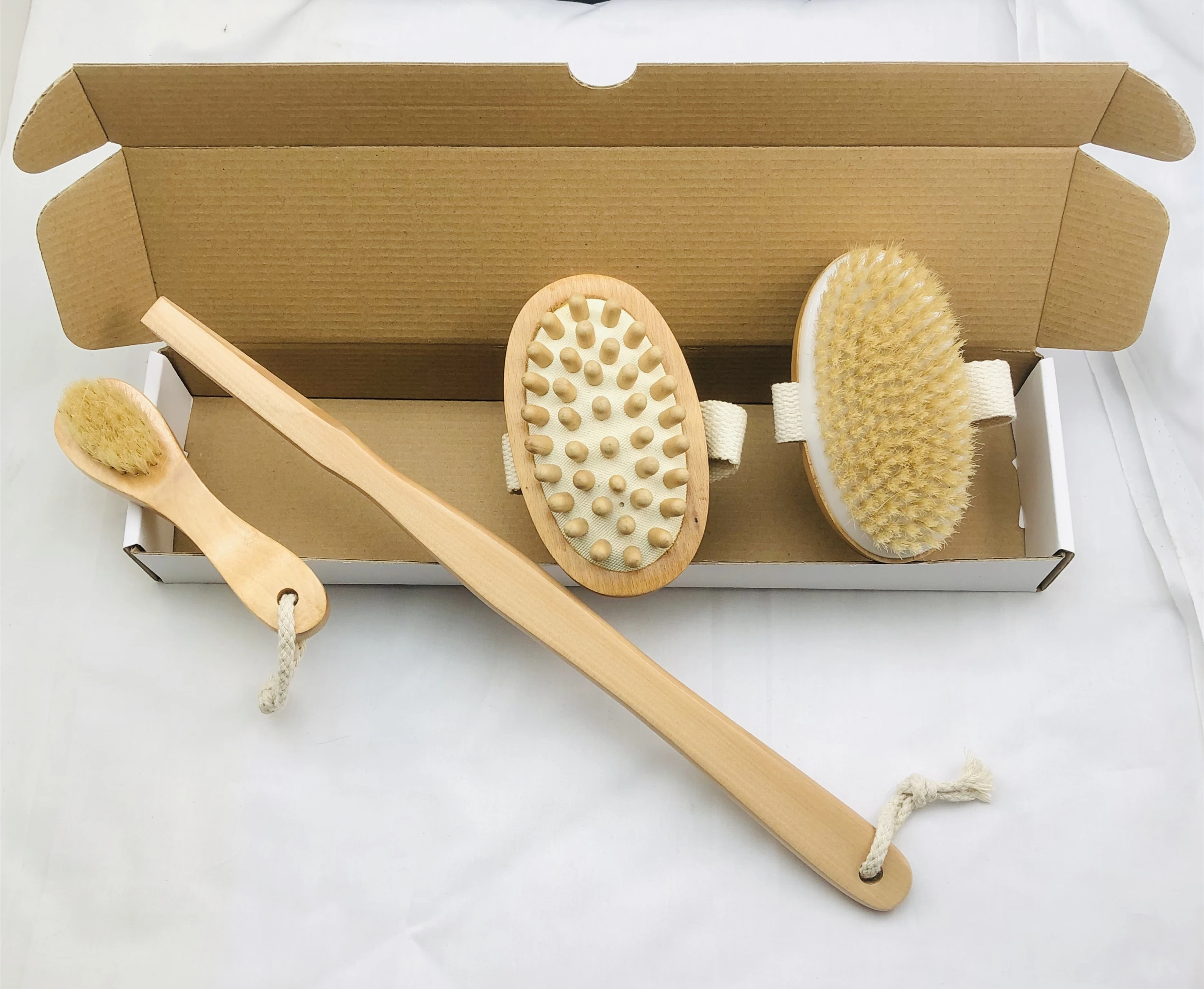 Greenez ванны набор кистей для сухой натуральных пилинга и премиум кабан щетиной (Стоматологическая полировальная