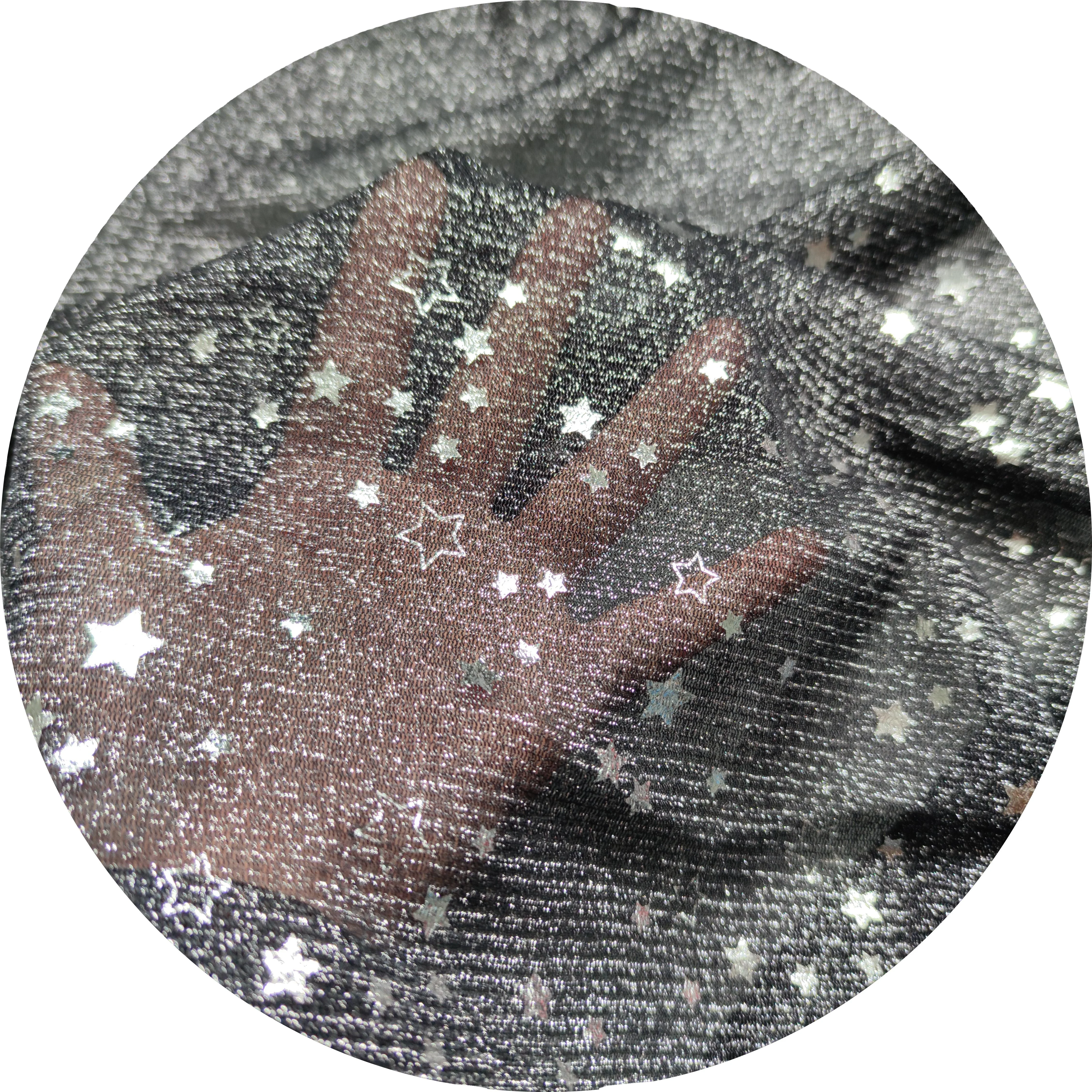 84% Nylon4 % Spandex10 металлическая проволока прозрачная полая кружевная жаккардовая сетчатая ткань