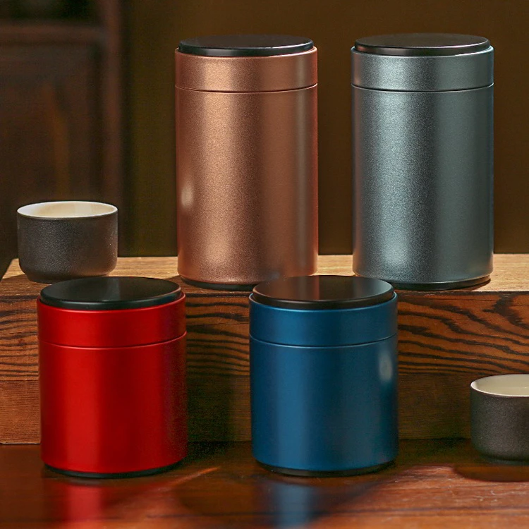 Competitive Empty Food Grade Metal Container 85*145mm Tea Tin Box