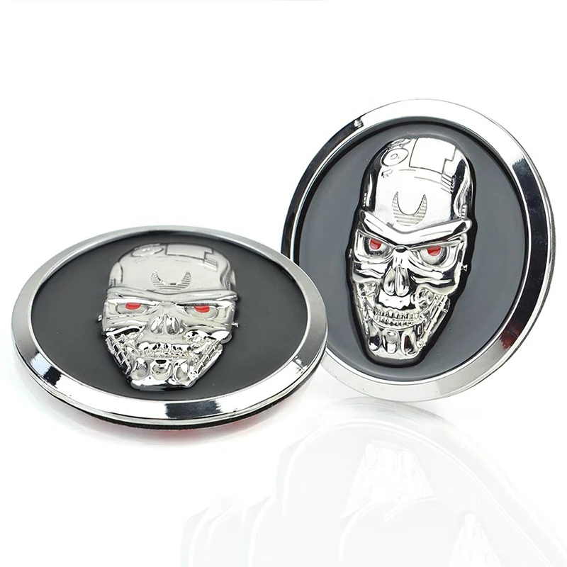 Oem Artigifts Metal Crafts Manufacturer Designer Custom Made Blank Chrome 3D Metal Emblems Logo Sticker Car Badges