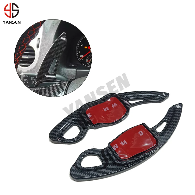 New ABS Carbon Fiber Paddle Shift For VW Golf MK5 MK6 GTI R Passat B6 B7 Jetta MK5 Scirocco R36 R20 2024 Accessories