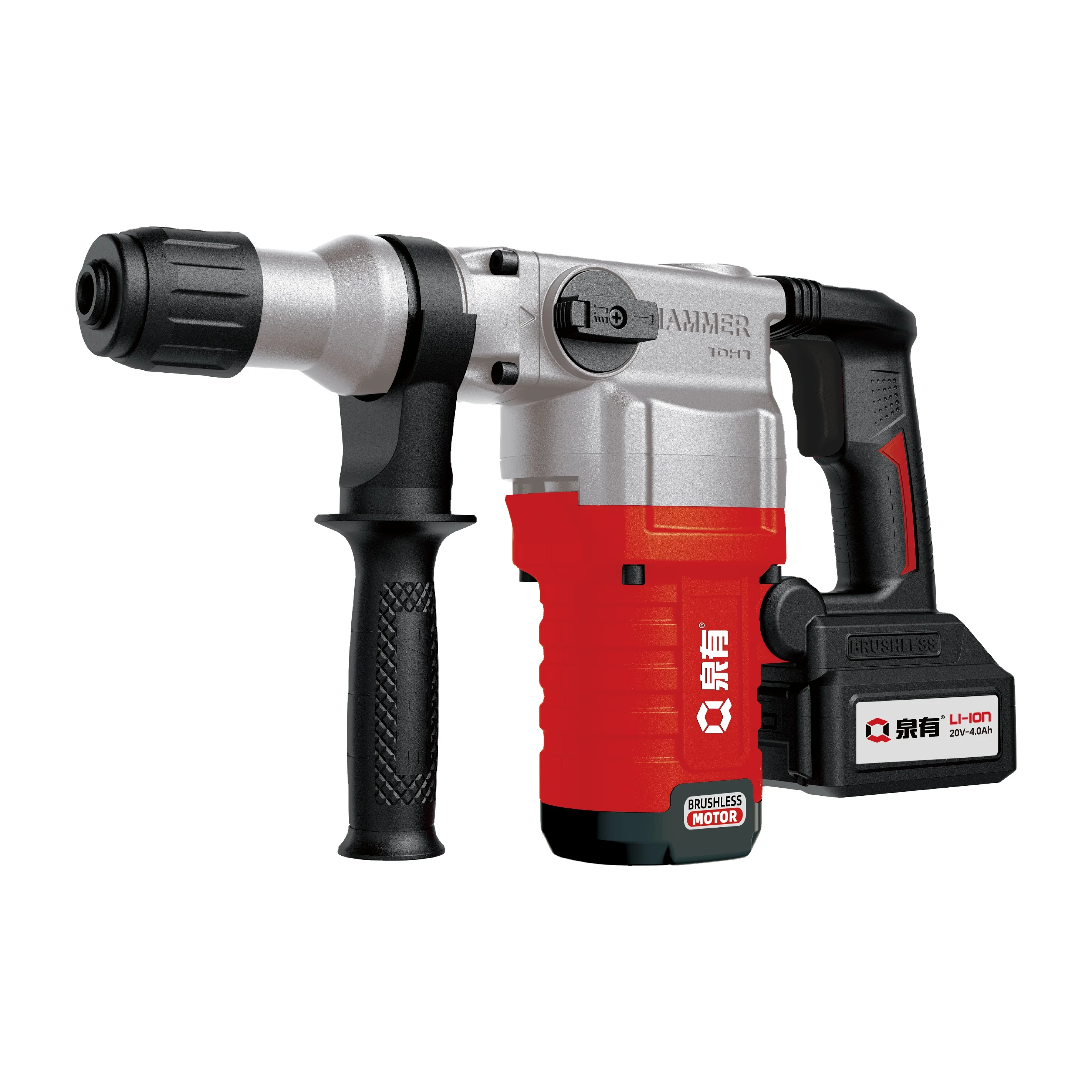 QUANYOU QY-6828B Brushless Battery electric power rotary hammer drill machine mobile electric rotary hammer