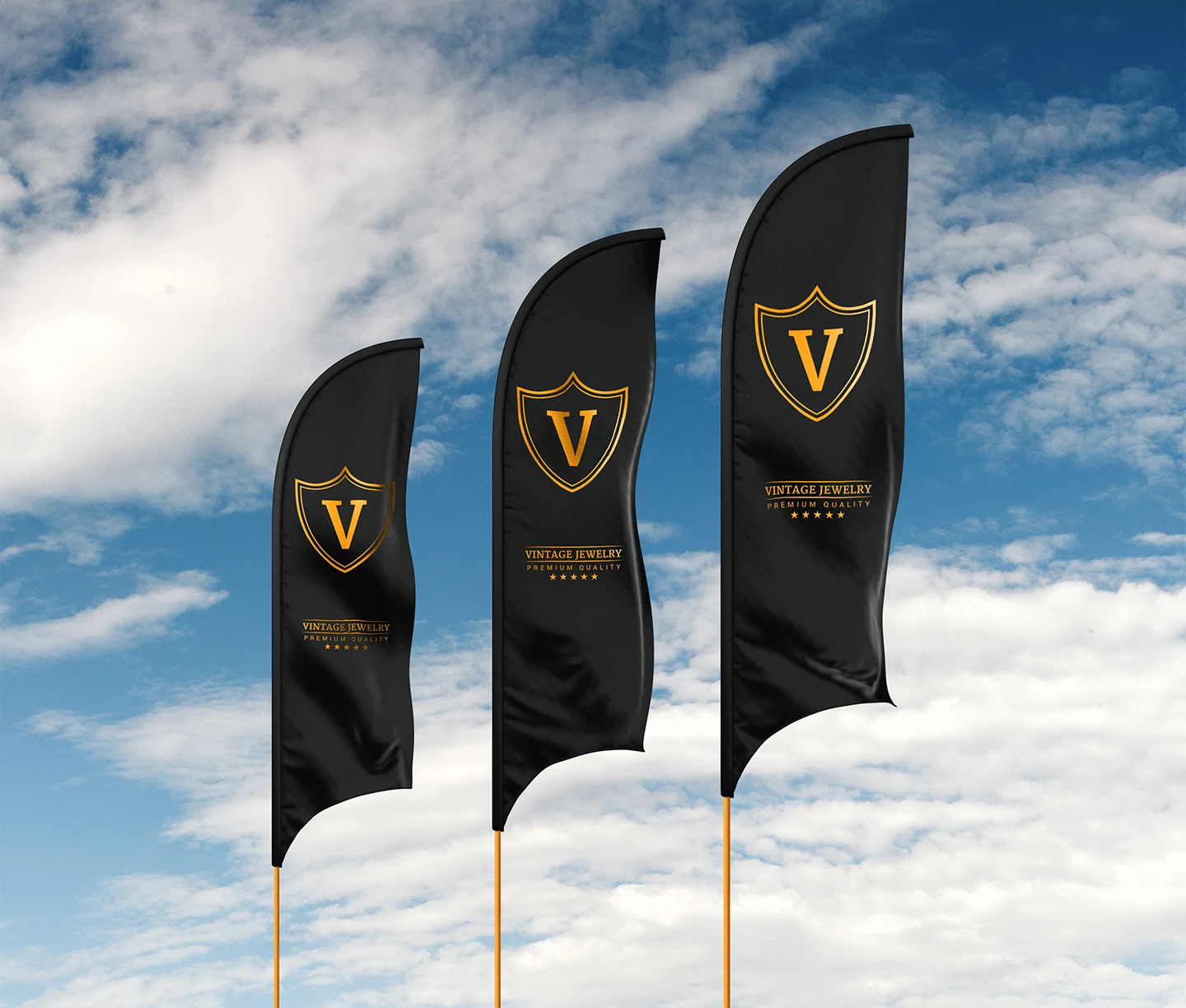 Factory price Flying Teardrop Feather Flag Printing Fashion Polyester Outdoor Event Banner Custom Team Swooper Boat Flags