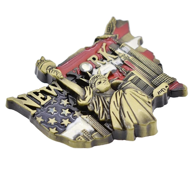 Color filled American flag the Stars and Stripes custom refrigerator magnet for tourist souvenirs