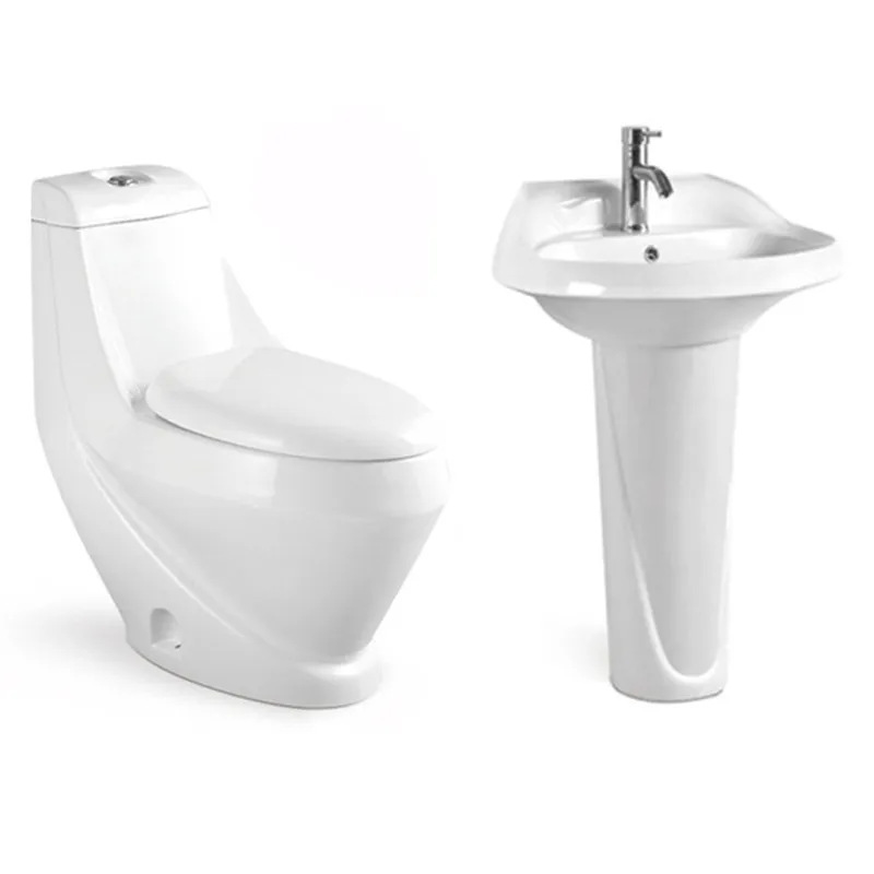 Ceramic Washdown One Piece Toilet Bowl Bathroom Chinese Wc Set Basin Bidet Modern