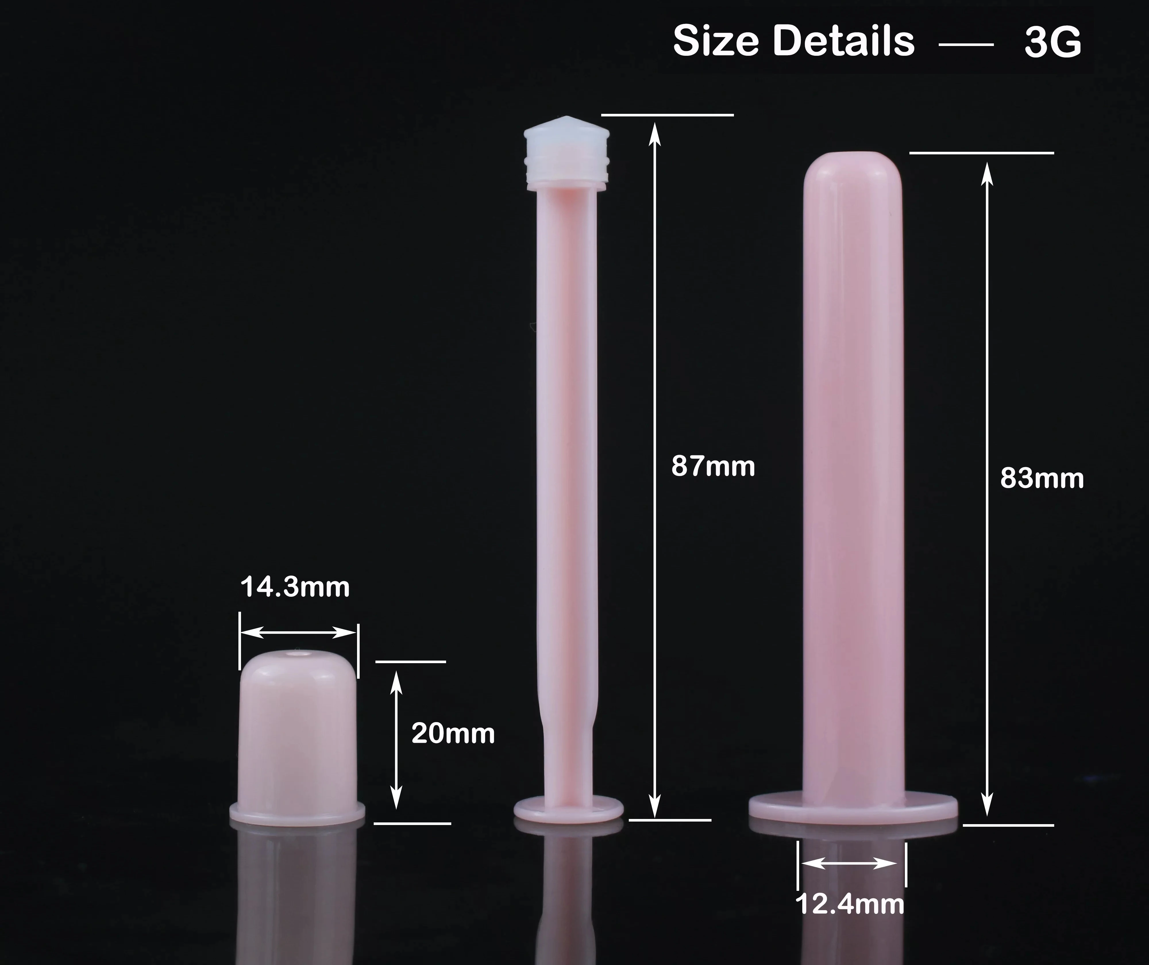 3g 5g Medical Drug Dispenser Female Hygiene Sterile Plastic Vaginal Gel Applicator