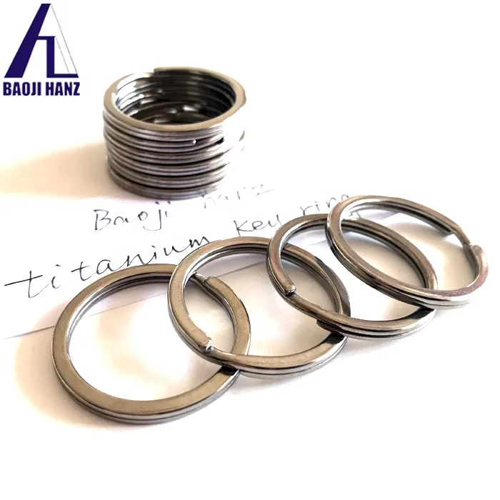 High Strength Titanium Keyring Side-Pushing Designed Key