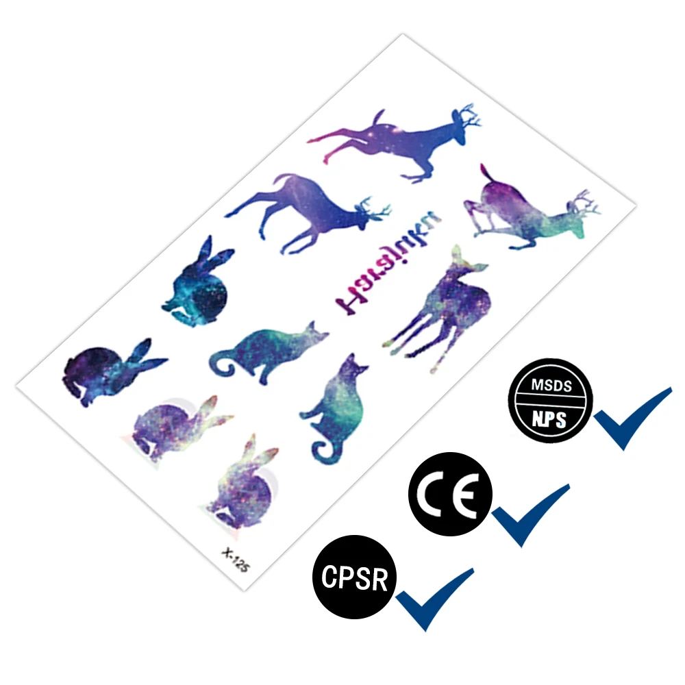 custom tattoos temporary keep 7 days cute body sticker waterproof temporary tattoo stickers