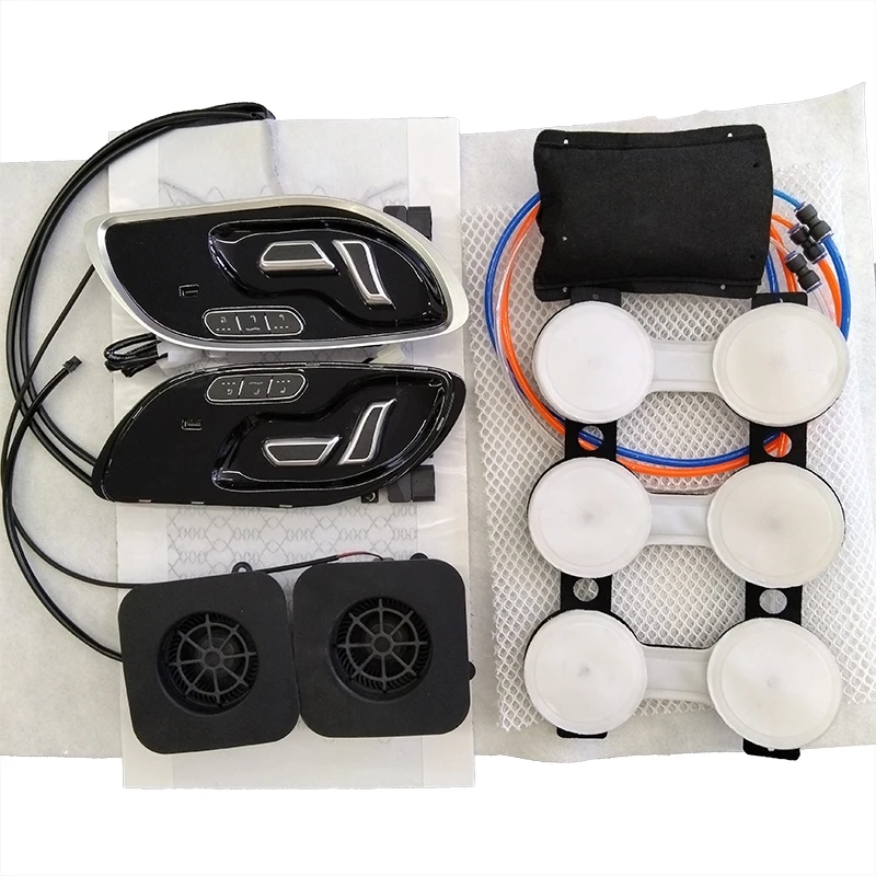 Car seat parts air inflatable massage dual control combination seat heater cooler and lumbar support massage kits
