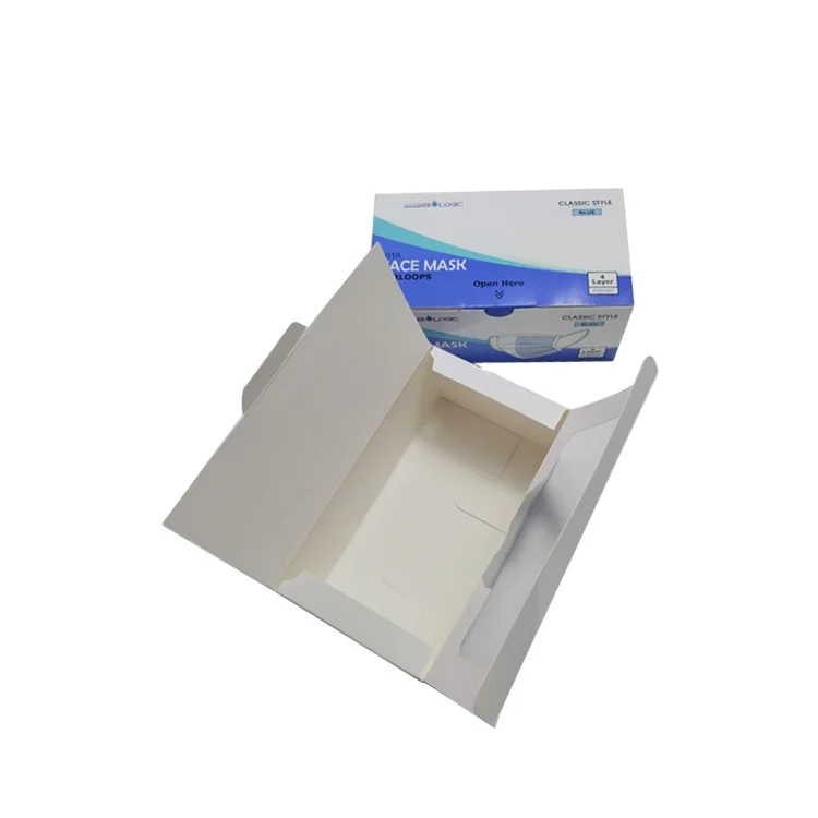350gsm paper box wholesale N95 mouth mask packing box disposable face mask box