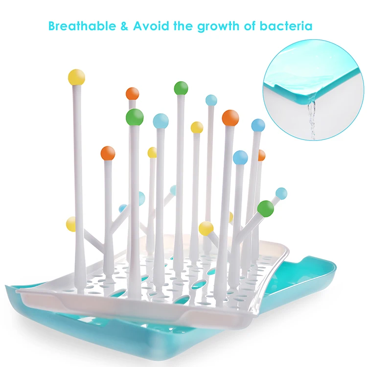 Termichy Easy Cleaning Baby Pacifier Bottle Dryer Holder Large Capacity Detachable Drain Water Baby Bottle Drying Rack