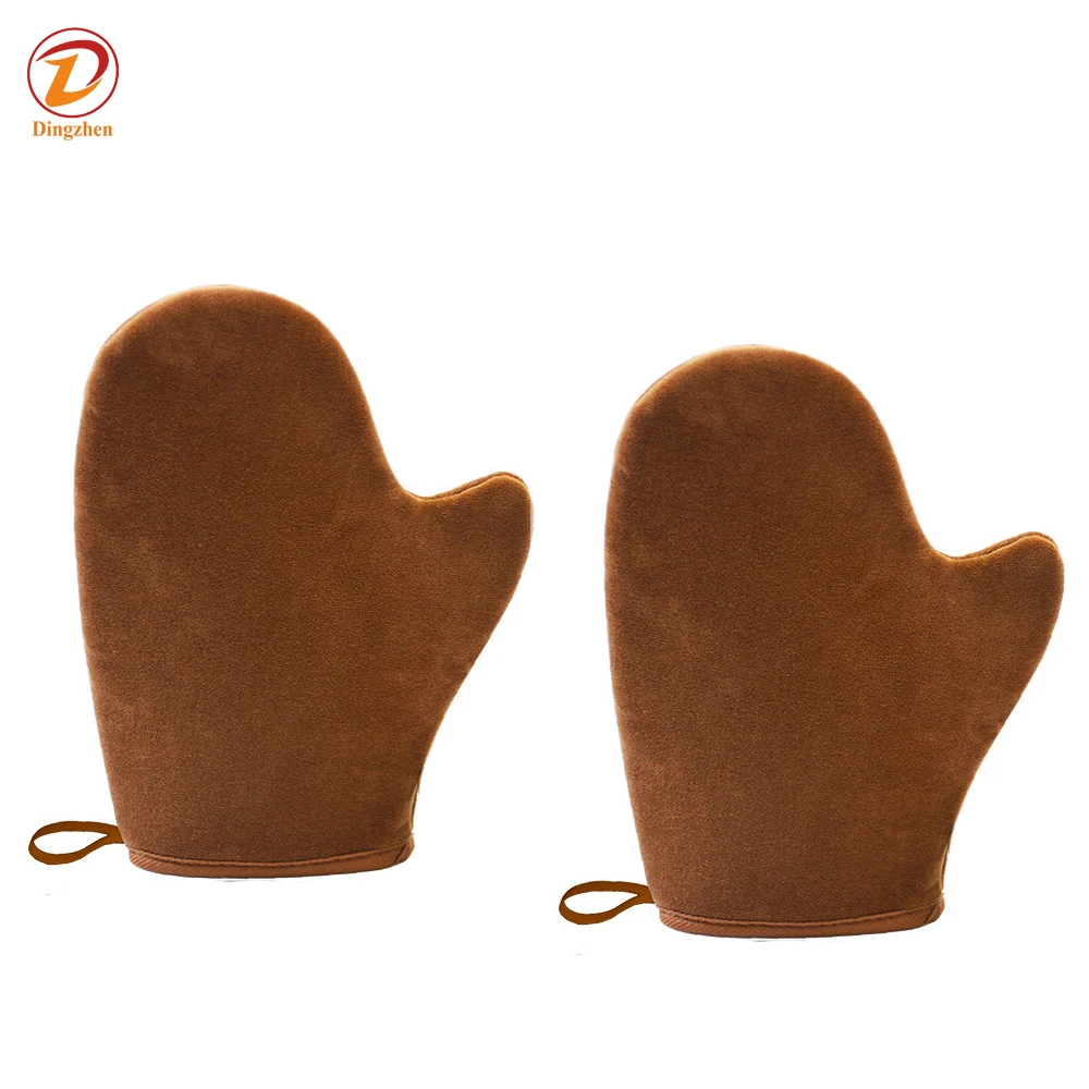 Self Tanning Gloves Tanning Mitt applicator with Thumb body Gloves, Washable and Reusable Sun-Free Tanning Gloves Tool