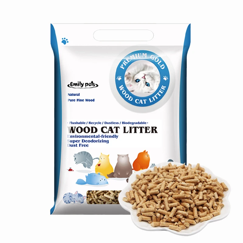 Factory Supply 6mm Pine/Beech Wood Pellets Sawdust Sticks Home Heating Systems Use Cat Litter Packed in Bags