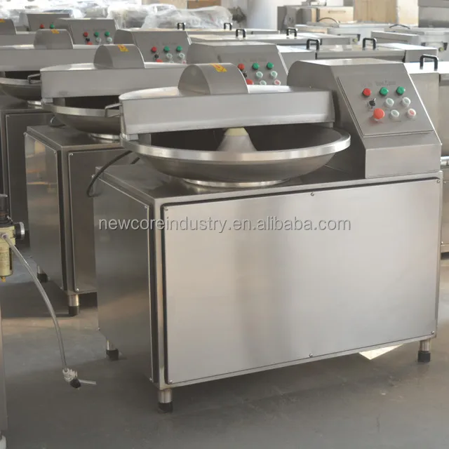 Meat processing machine for sausage meatball burger patties processing bowl cutter machine