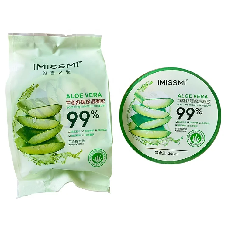  Manufacturing Private Label 99% Natural Aloe Vera Gel Skin Soothing De 300ml Moisturizing For