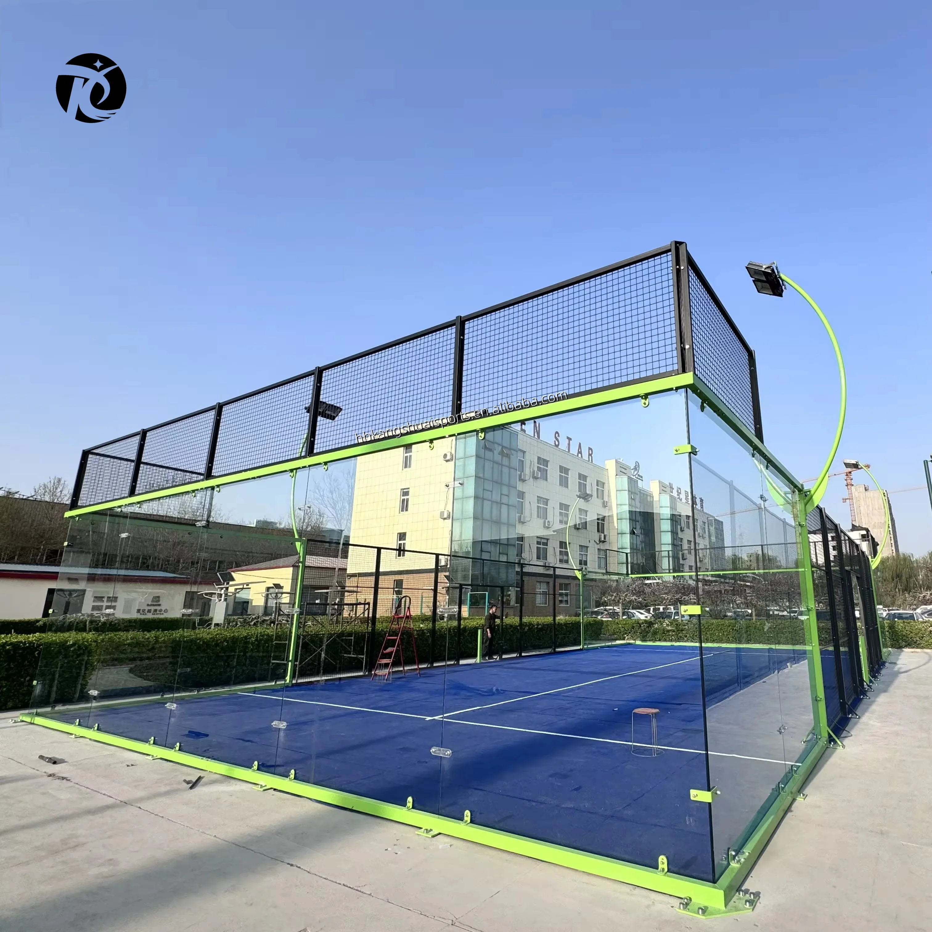 Wholesale worldwide popular sports equipment panoramic padel court canchas de padel  tennis court padel fields