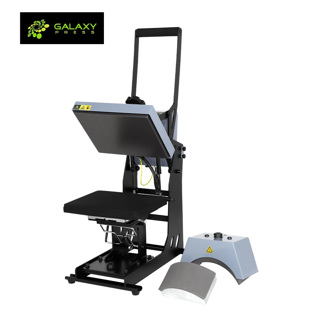 Galaxy Press Gs-604 Ramlock Logo And Cape 2 In 1 Heat Press Transfer Machine Hat Heat Press