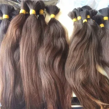 100% cheap russian federation hair bulk light brown color