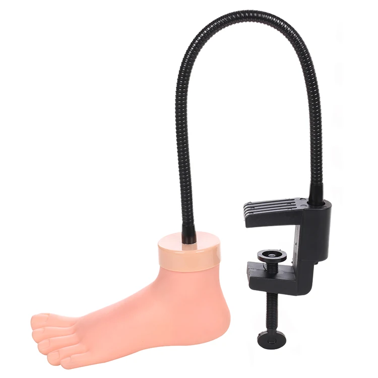 
High Quality Nail Practice False Foot Nail Art Foot Soft Training Display Model Practice Foot 