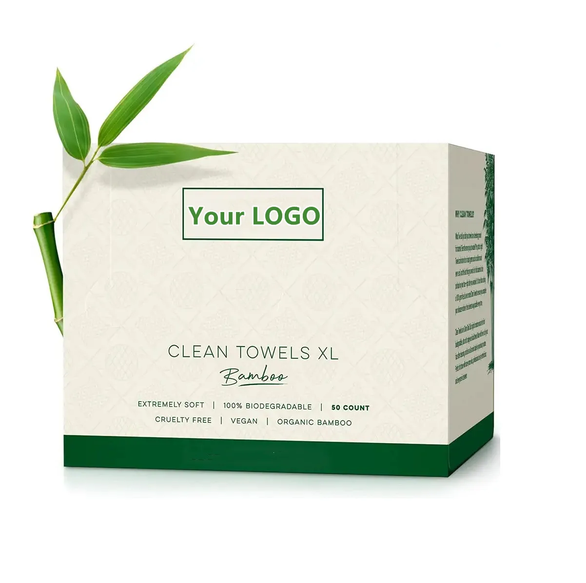 Clean Skin Towels XL Original 100% disposable towel clean skin club clean towels xl biodegradable wipes make up remover