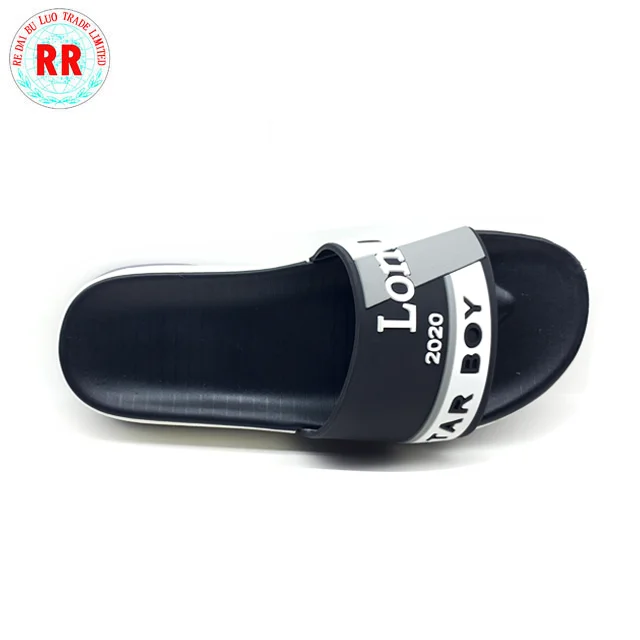 
New Designs Flat Nice Sandals For Men Custom Printed Latest Design Memory Foam Slippers 
