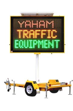 P16mm Mobile Variable message sign EN12966 trailer message boards solar trailer sign portable trailer LED sign