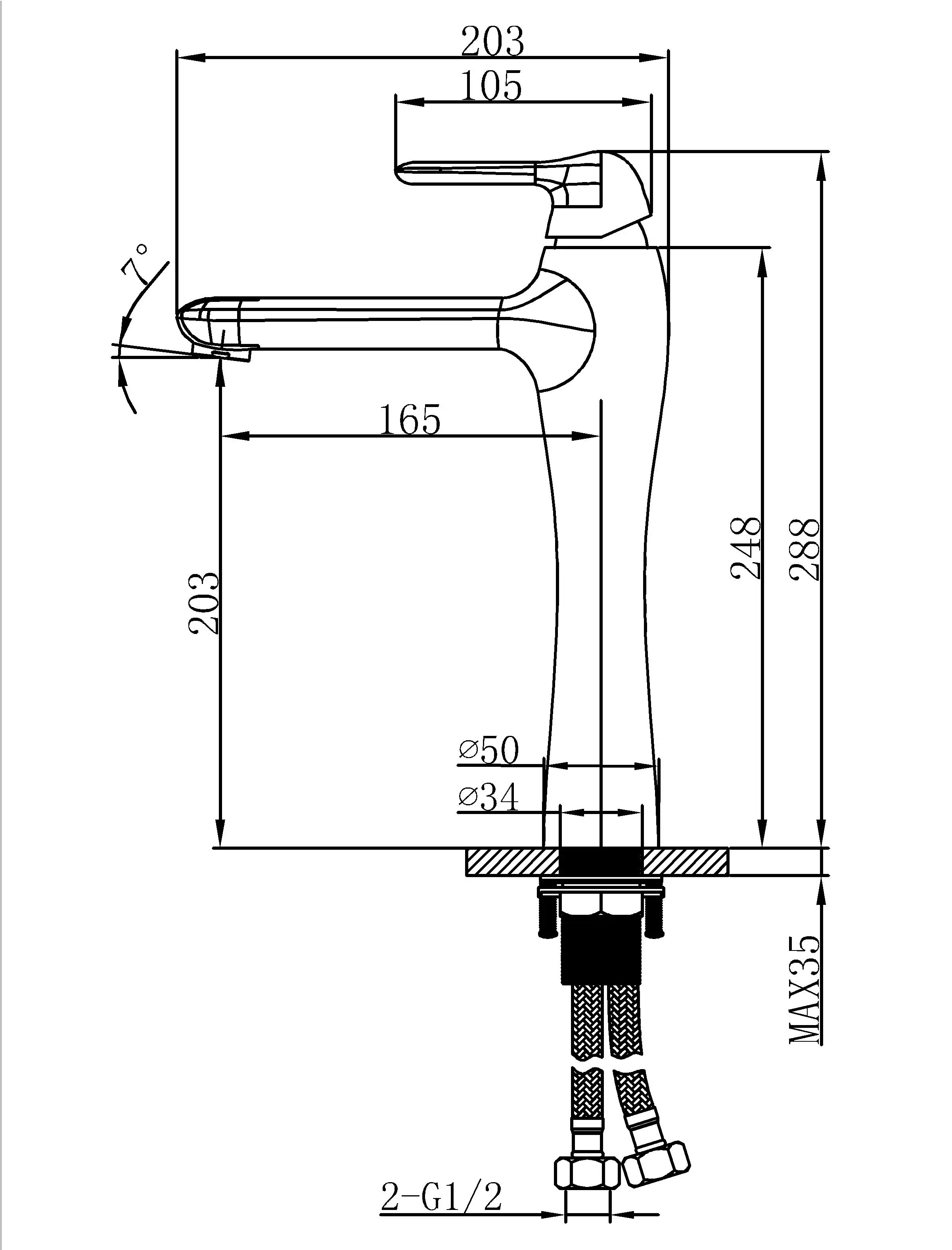 New Basin Faucet Bathroom Faucet Sanitary Ware Water Tap Water Faucet Hz79 1101A