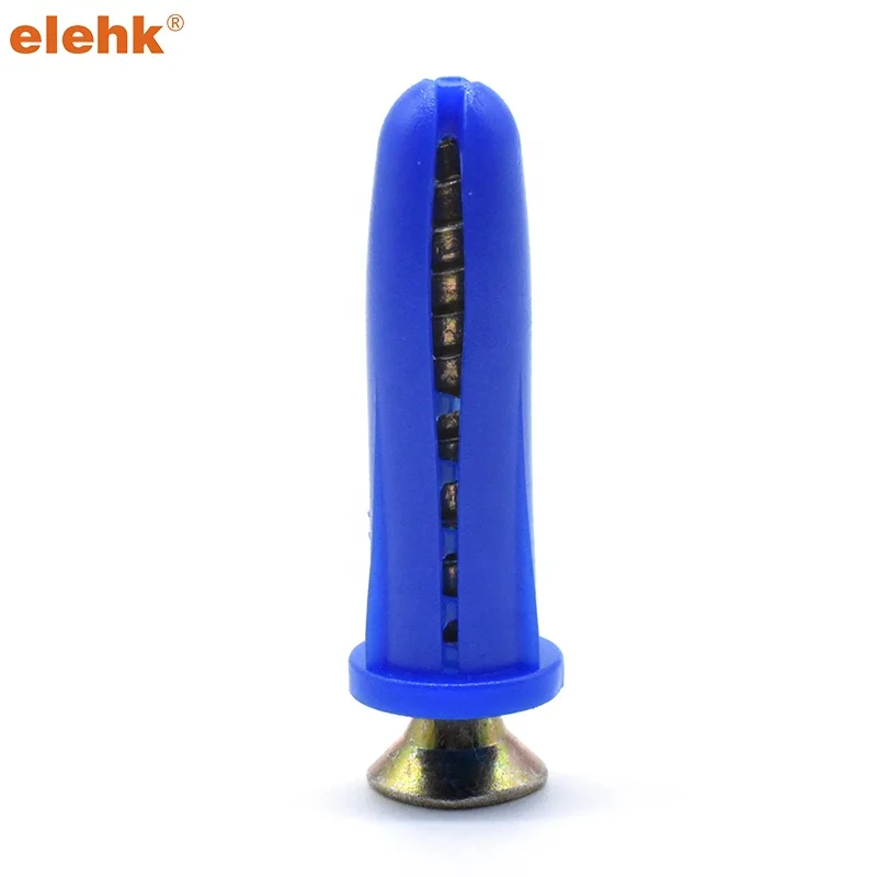 Elehk Conical Plastic Wall Anchors Use With 4 And 6 Screws 0.75 Inches Plastic Conical Anchor Nail In Anchor