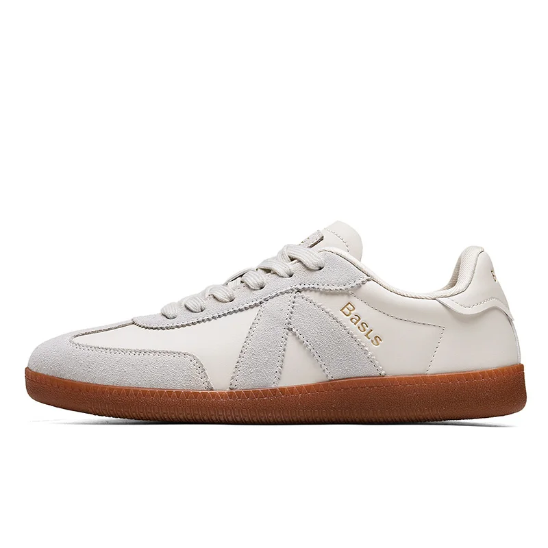 BASLS Customized Brand Free Design German Training Sport Shoes walking style Flat Breathable Leather Casual Sneakers