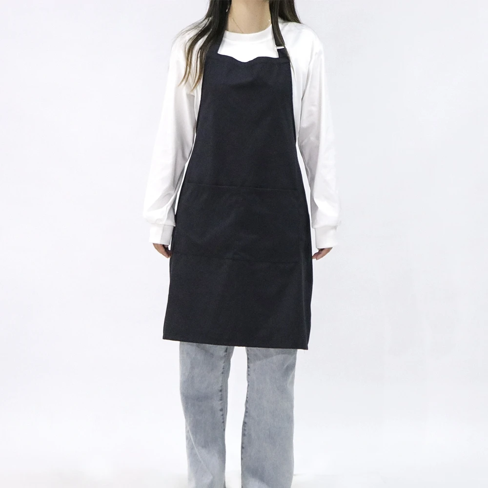 Eternal Eagle pvc industry stylist black apron custom aprons two pockets for sublimation with from china