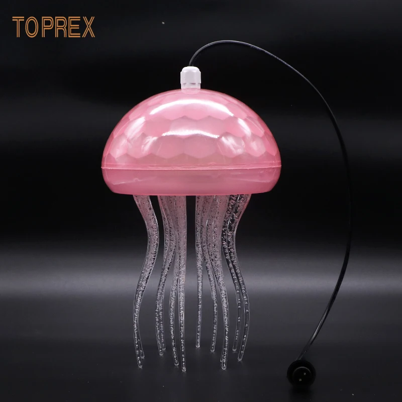Led Outdoor Acrylic Jellyfish Garden Aquarium Marine Park Romantic Decoration Suspend Jellyfish Lighting Landscape Lamp
