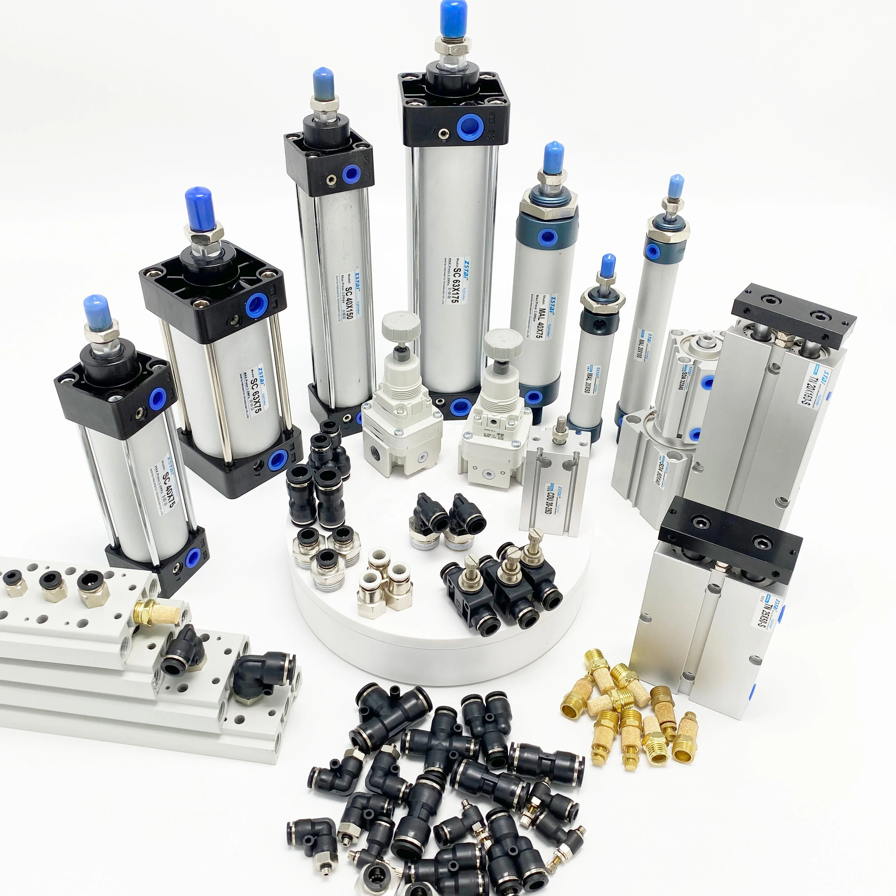 Hot sale air cylinder SC SU series ZSTAI Factory pneumatic piston cylinder