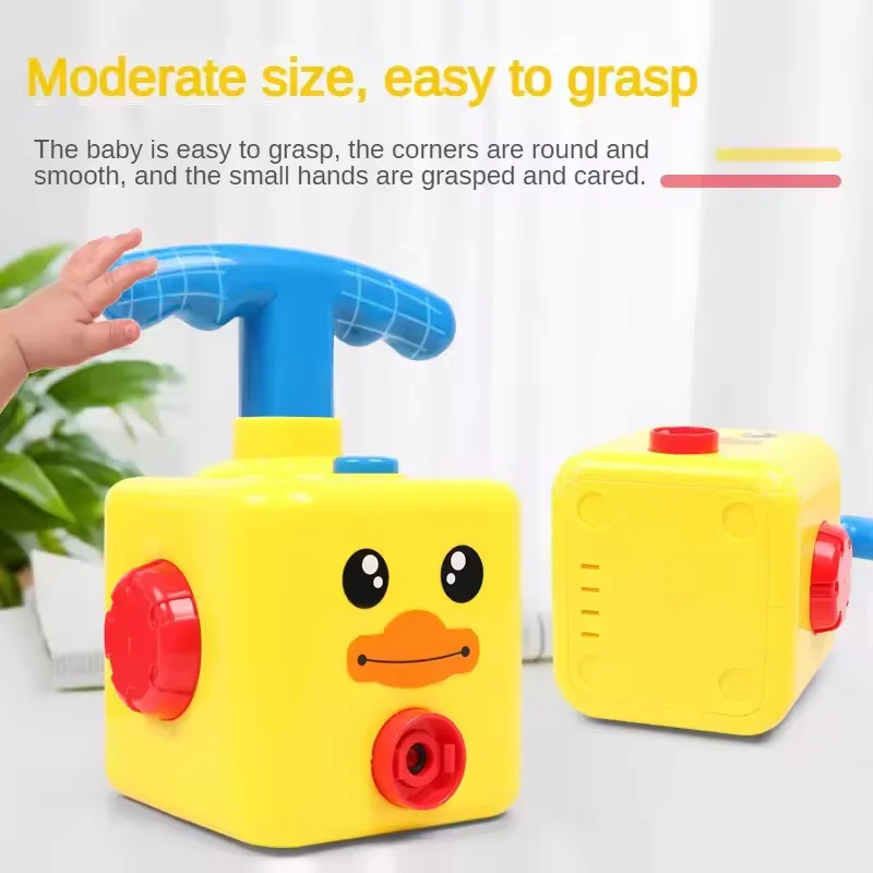 Hot Selling Inflatable Balloon and Car Toy Power Set Hand Pressure Air Launcher for Children