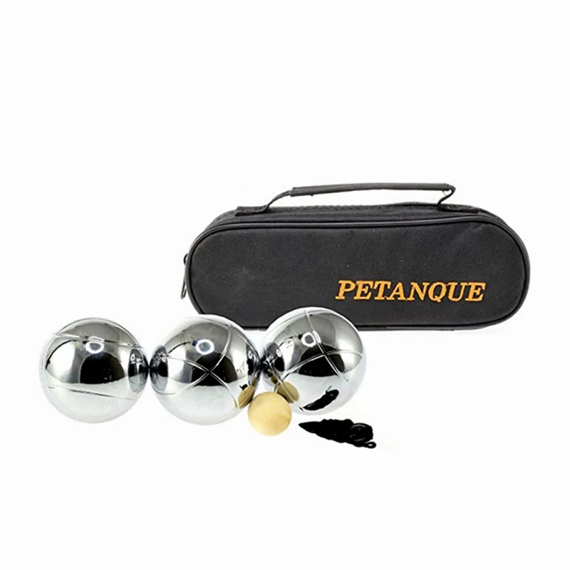
Gym equipment 3pcs 73mm Metal Bocce Petanque Boules Set 