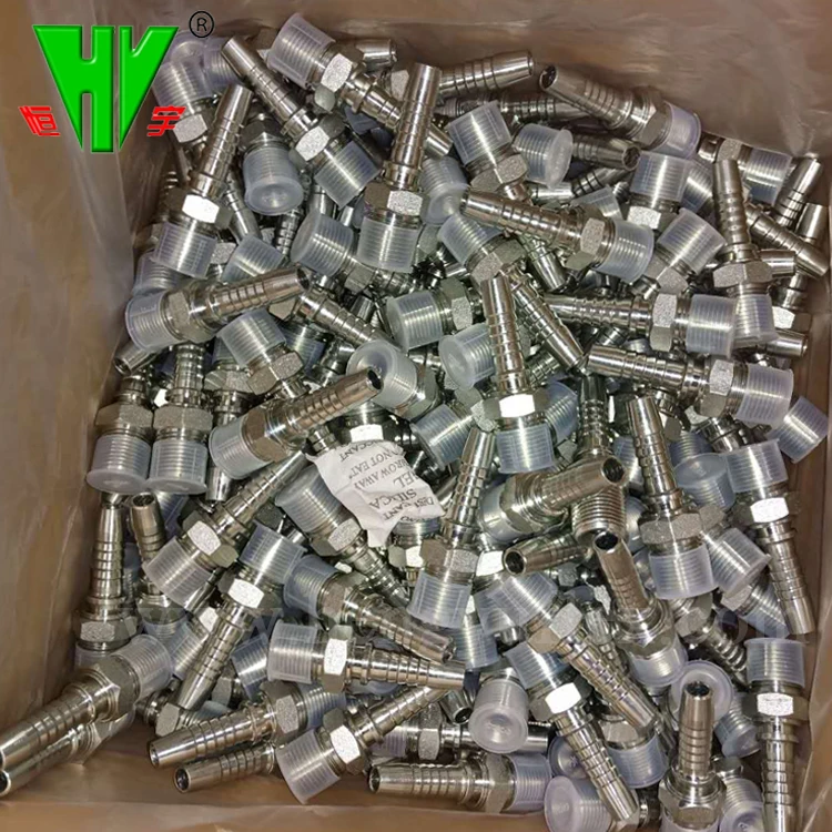 Hydraulic hose end fittings standard parker metric hydraulic fittings hose nipple