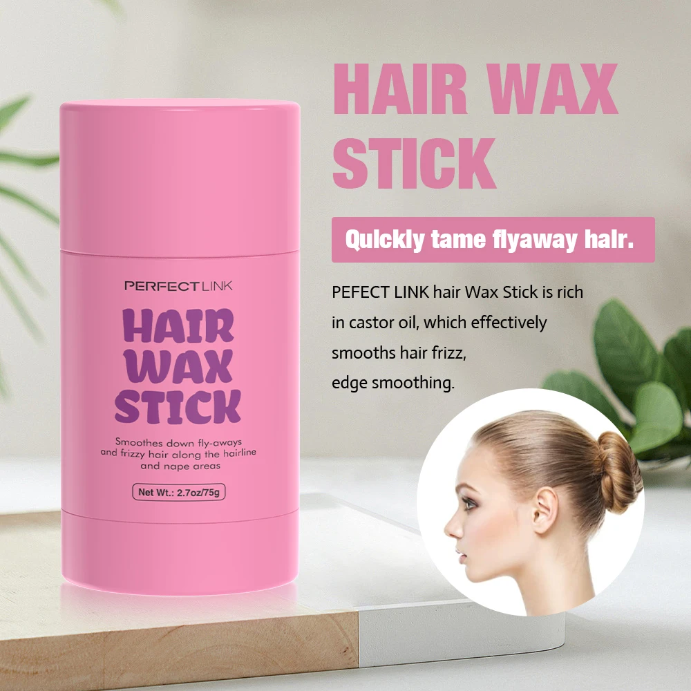 Hair wax stick portable slick hair brush for wigs and natural hair of all types edge control